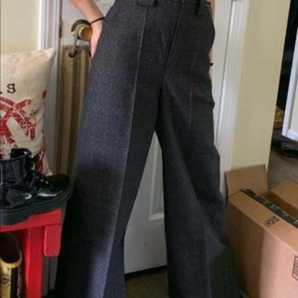 Fendi Prince of Wales wide-leg trousers